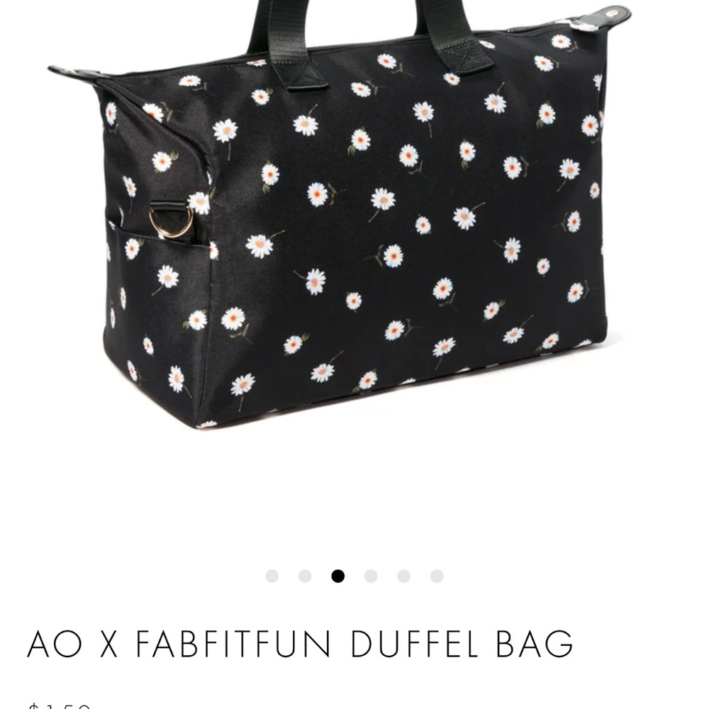 Alice + Olivia Black and White Travel Bag with Polka Dots NEW WITH TAGS